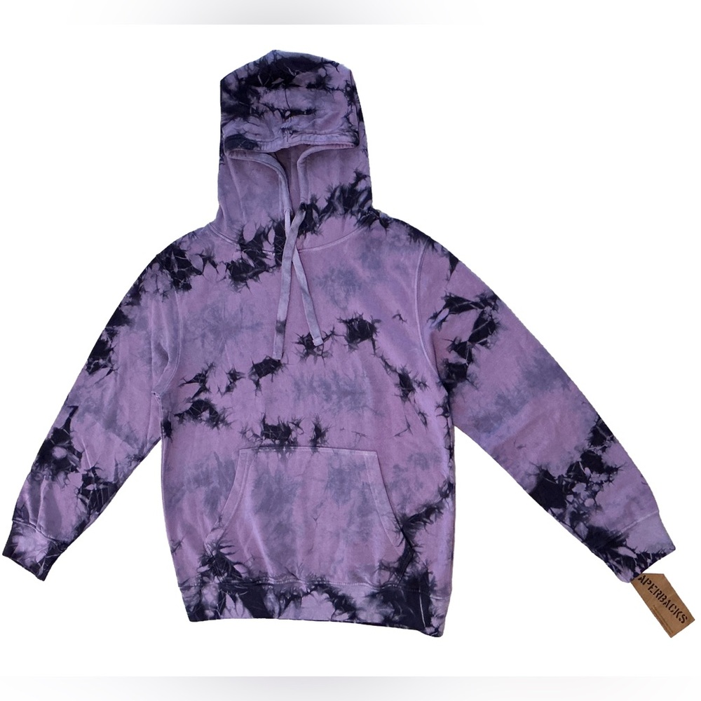 NWT Original Paperbacks Bayside Crystal Wash Tie-Dye Hoodie - Size Small